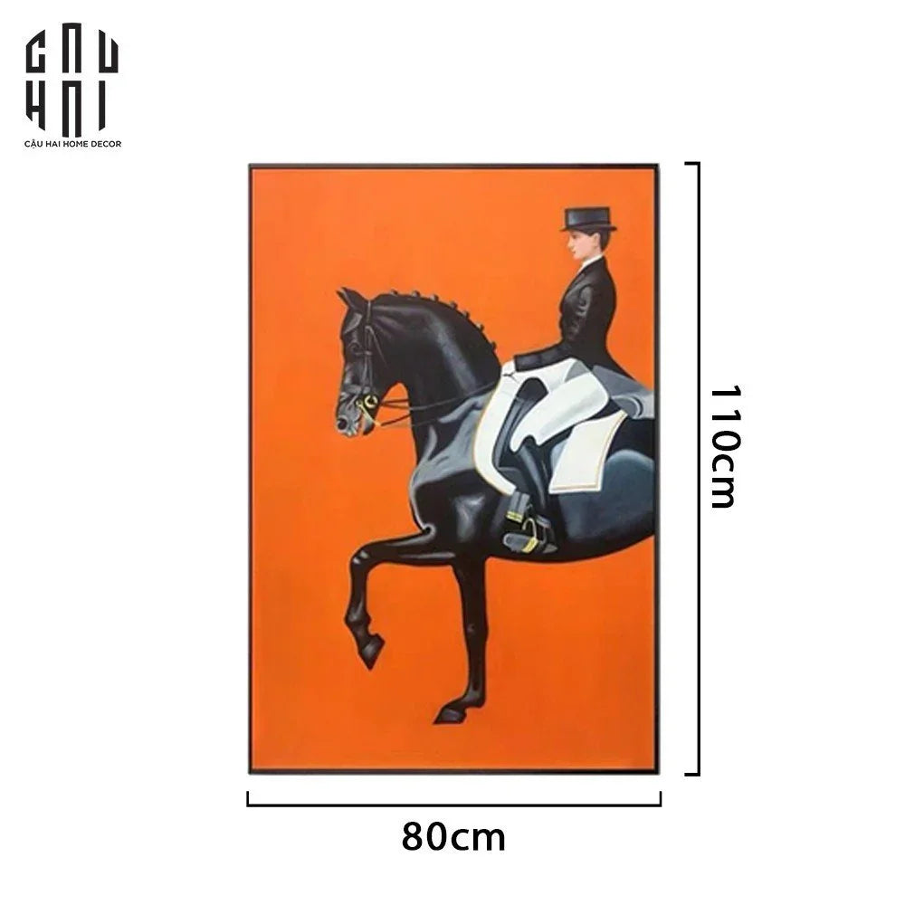 TRANH CANVAS O-HORSEMAN 80X110CM-CẬU HAI HOME DECOR