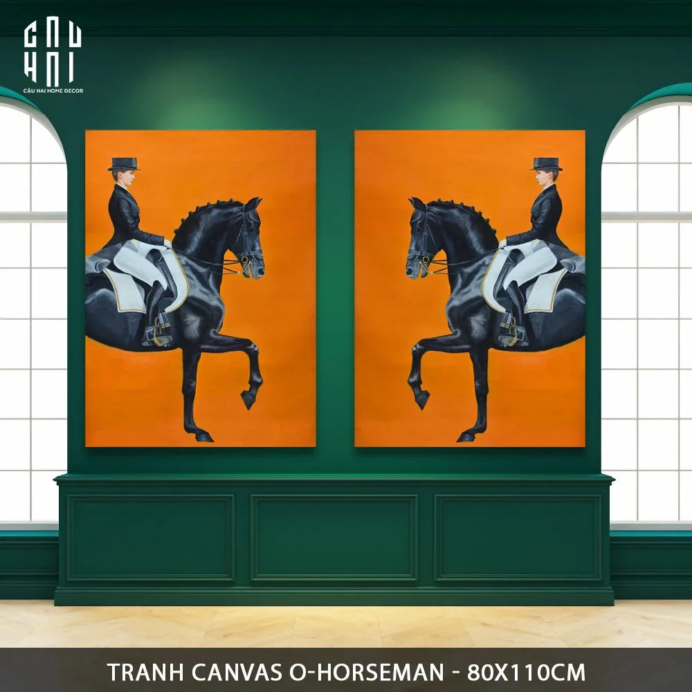 TRANH CANVAS O-HORSEMAN 80X110CM-CẬU HAI HOME DECOR