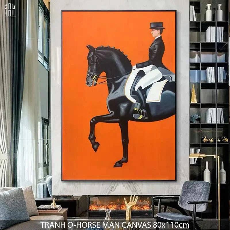 TRANH CANVAS O-HORSEMAN 80X110CM-CẬU HAI HOME DECOR