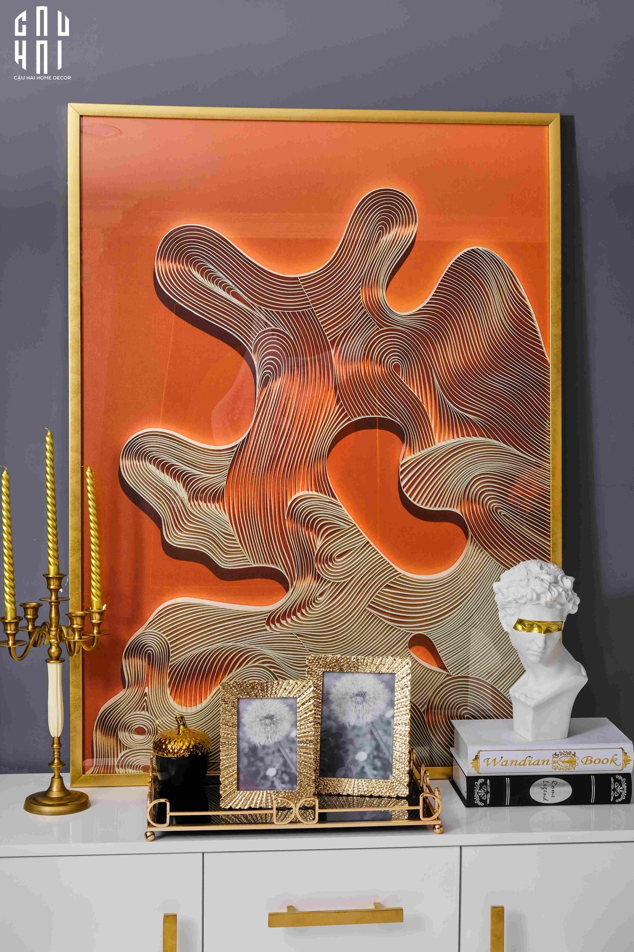 TRANH CANVAS O-RIPPLE 80X110CM-CẬU HAI HOME DECOR