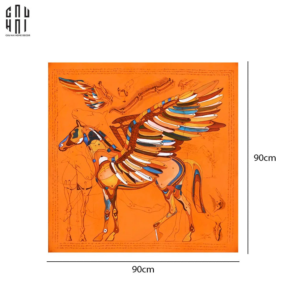 TRANH CANVAS S-PEGASUS 90X90 CM-CẬU HAI HOME DECOR