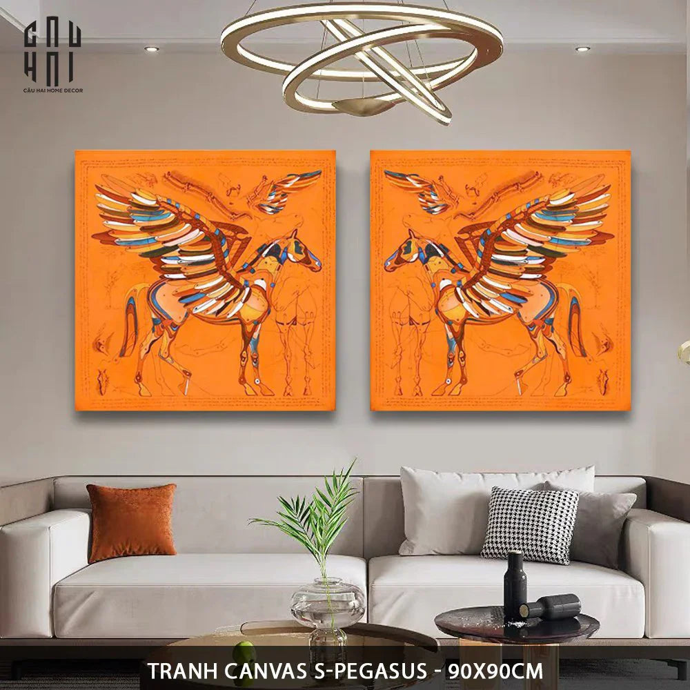 TRANH CANVAS S-PEGASUS 90X90 CM-CẬU HAI HOME DECOR