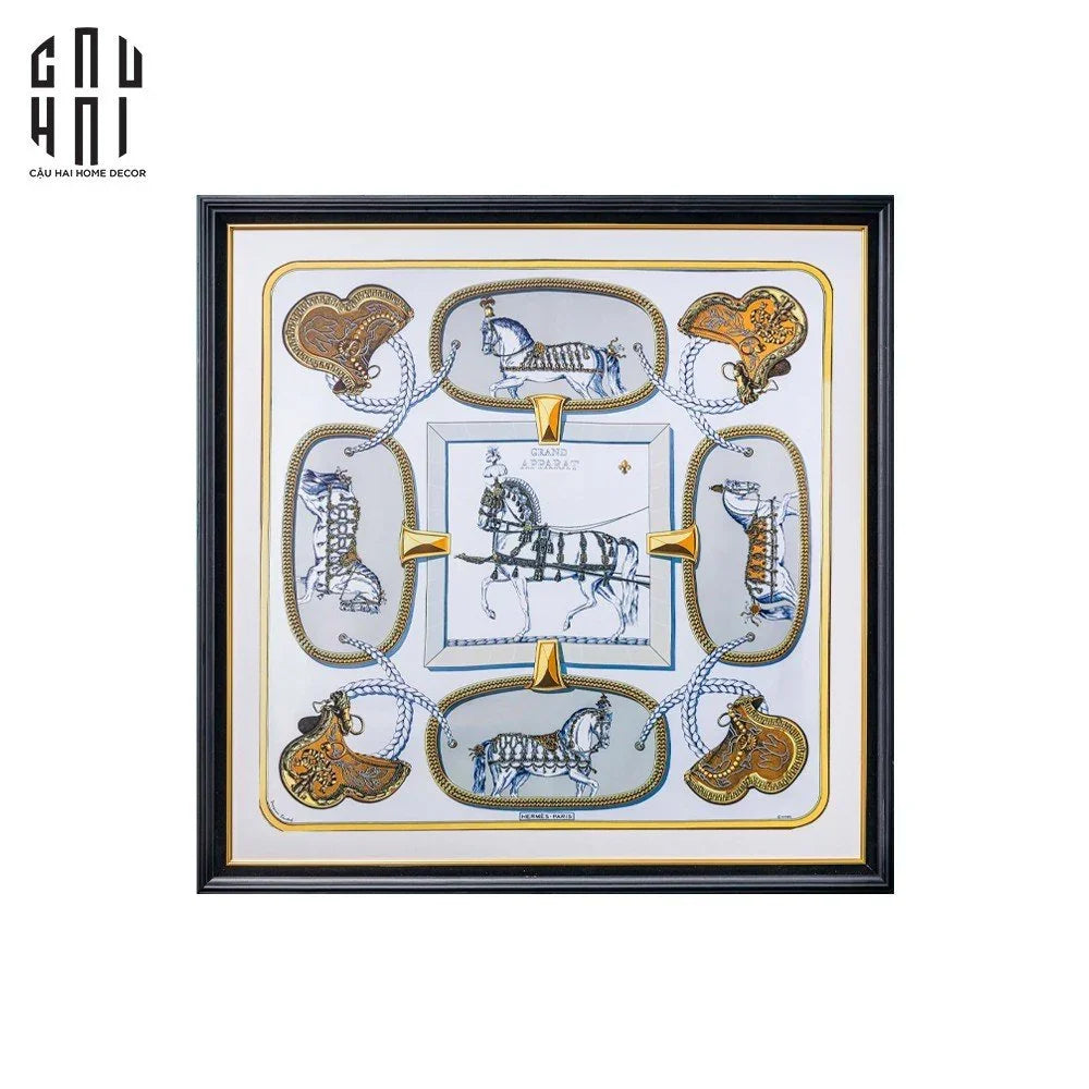 TRANH CANVAS SEABISCUIT 97X97CM - KHUNG GỖ BỌC NHUNG-CẬU HAI HOME DECOR