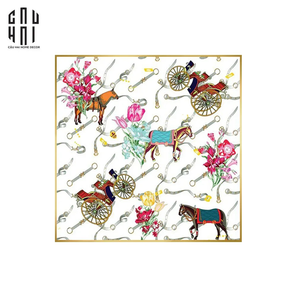 TRANH CANVAS SUPER FLYING HORSE 90X90CM-CẬU HAI HOME DECOR