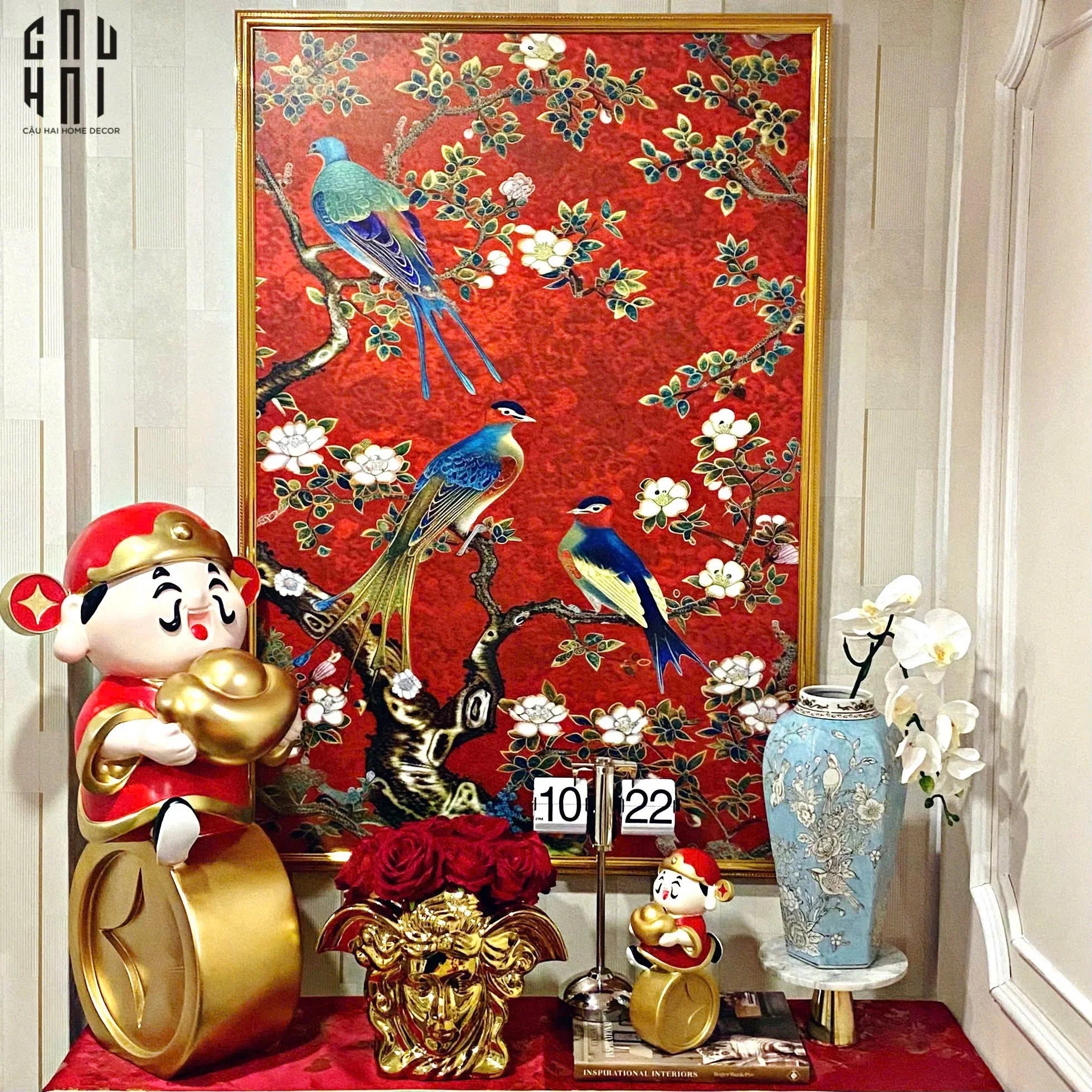 TRANH CANVAS VẠN LỘC TÙNG LÂM 80X120CM-CẬU HAI HOME DECOR