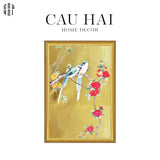 TRANH CANVAS XUÂN ĐÀO 80X120CM-CẬU HAI HOME DECOR