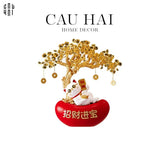 TTượng Cây Phú Quý Mèo Đại Phát 27-TƯỢNG TRANG TRÍ-CẬU HAI HOME DECOR