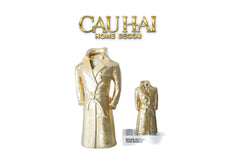 Tượng Bình Hoa Elysian Couture Gilded Trench Coat-CẬU HAI HOME DECOR