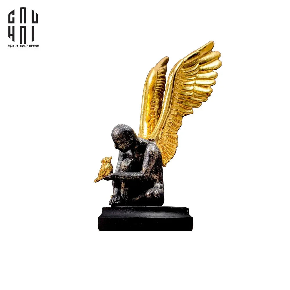 Tượng Black Angel Ss25-CẬU HAI HOME DECOR