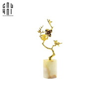 Tượng Blooming Bird Đá Florit Vert-CẬU HAI HOME DECOR