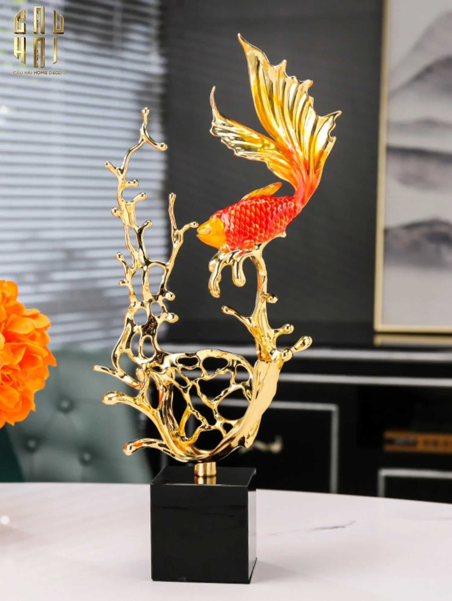 TƯỢNG CÁ VƯỢT VŨ MÔN SS25-CẬU HAI HOME DECOR