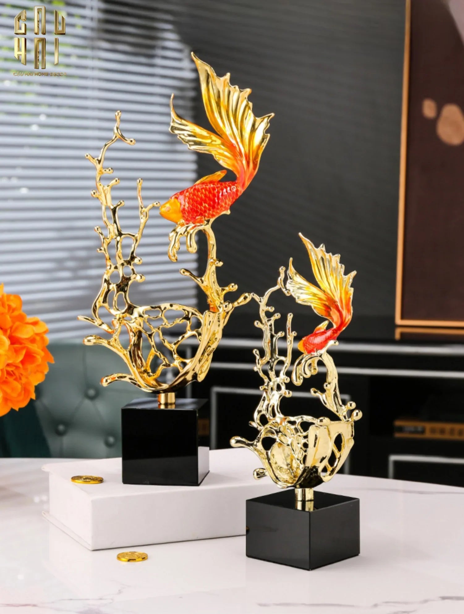 TƯỢNG CÁ VƯỢT VŨ MÔN SS25-CẬU HAI HOME DECOR