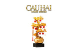 Tượng Cây Hồng Đính Pha Lê - Đại Ngũ Phúc - Jewelry Persimone Fortune Tree 43x88-TƯỢNG TRANG TRÍ-CẬU HAI HOME DECOR