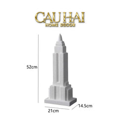 Tượng Ceramic Empire State H52-CẬU HAI HOME DECOR