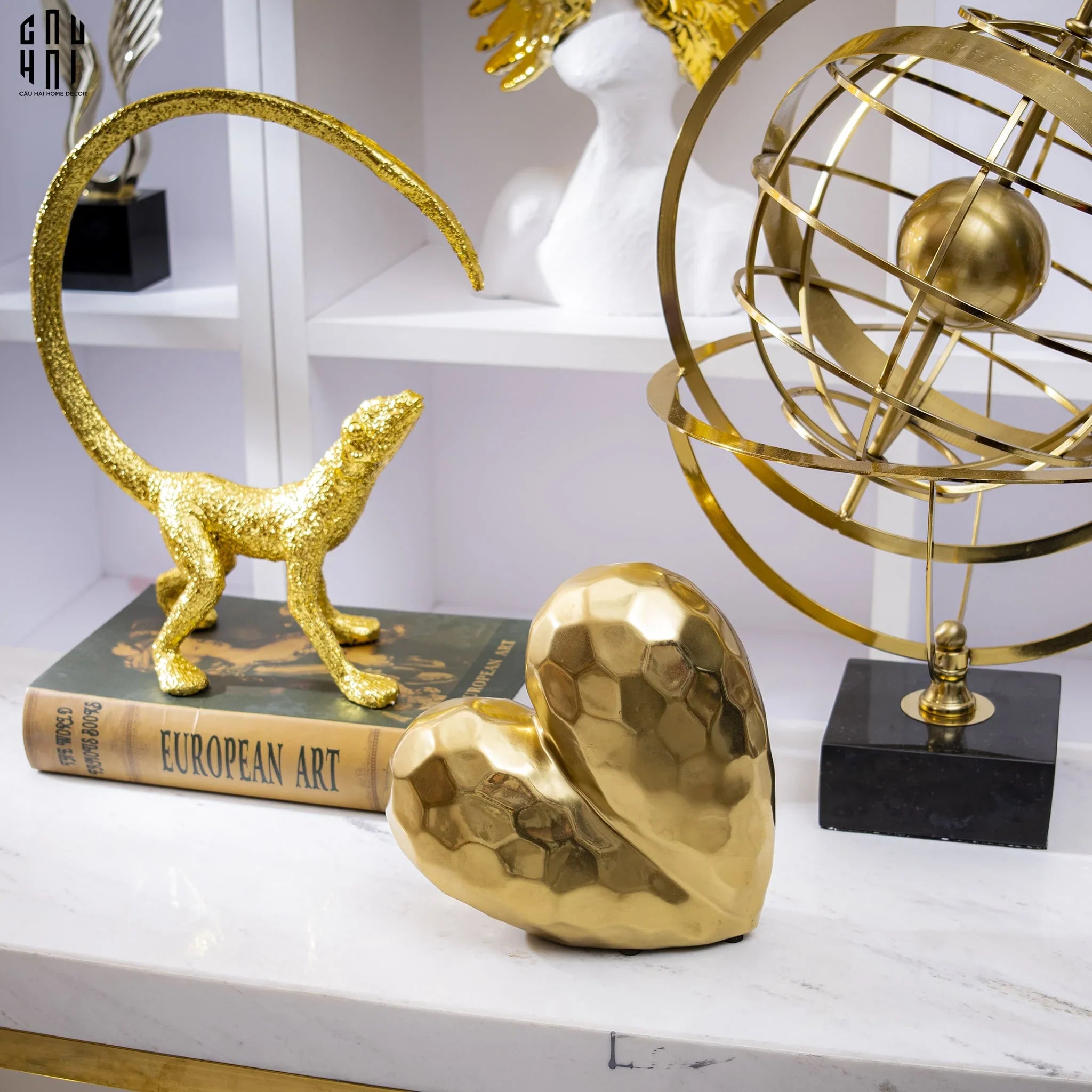 TƯỢNG CERAMIC SWEETHEART-CẬU HAI HOME DECOR