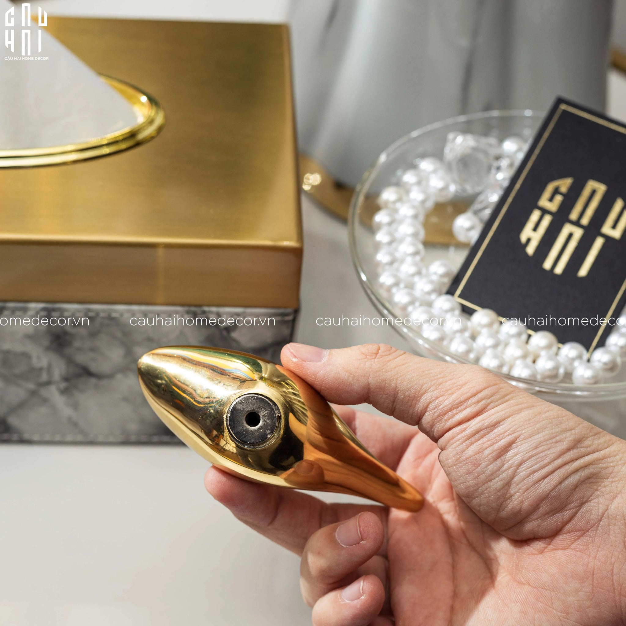 TƯỢNG CHIM GOLDEN BIRD PREMIUM-CẬU HAI HOME DECOR