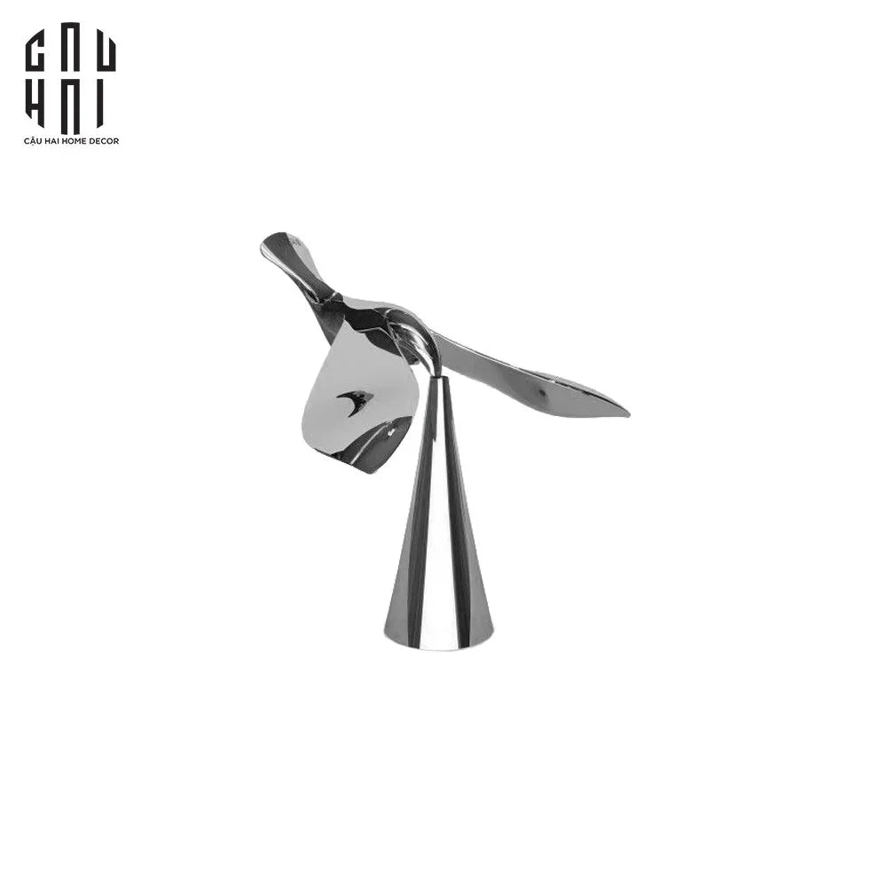 TƯỢNG CHIM SILVER BIRD-CẬU HAI HOME DECOR