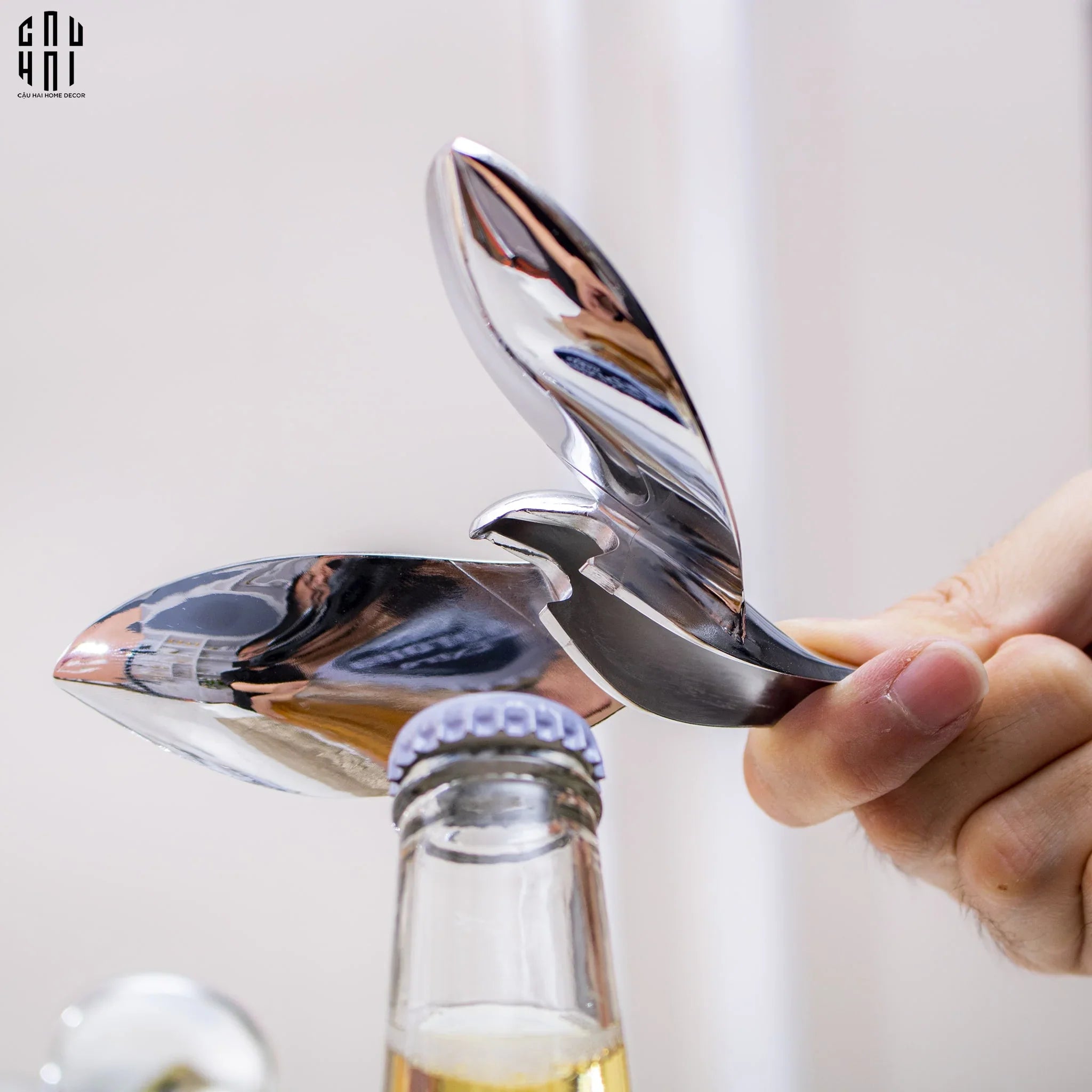 TƯỢNG CHIM SILVER BIRD-CẬU HAI HOME DECOR