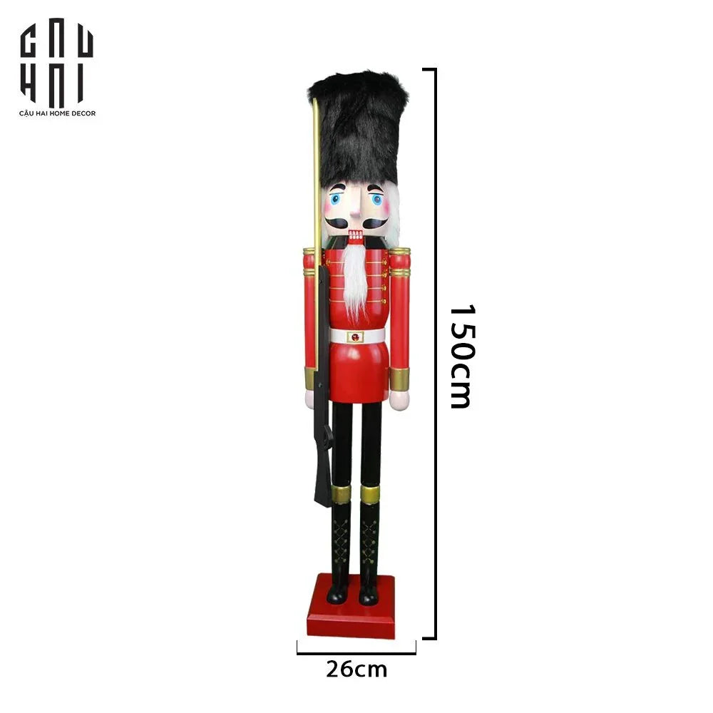 TƯỢNG CHÚ LÍNH CHÌ - NUTCRACKER 1M5 GUN-CẬU HAI HOME DECOR