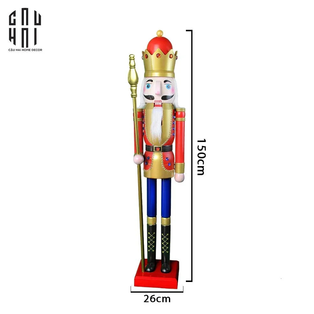TƯỢNG CHÚ LÍNH CHÌ - NUTCRACKER 1M5 JAVALIN-CẬU HAI HOME DECOR