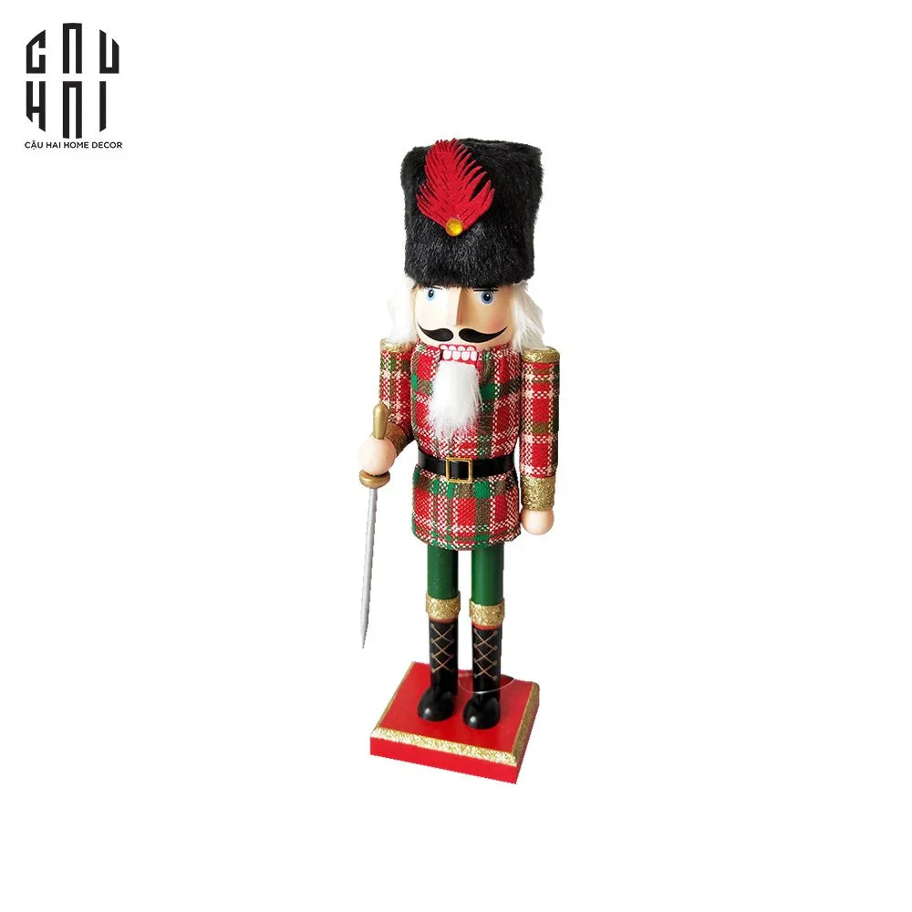 TƯỢNG CHÚ LÍNH CHÌ - NUTCRACKER 36CM SWORD-CẬU HAI HOME DECOR
