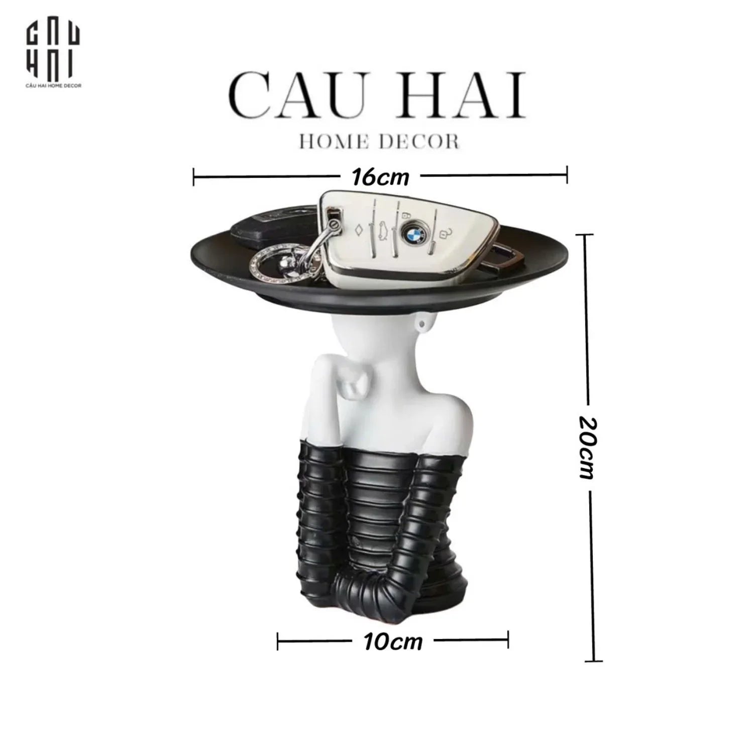 TƯỢNG CÔ GÁI BLACK WIDOW-CẬU HAI HOME DECOR
