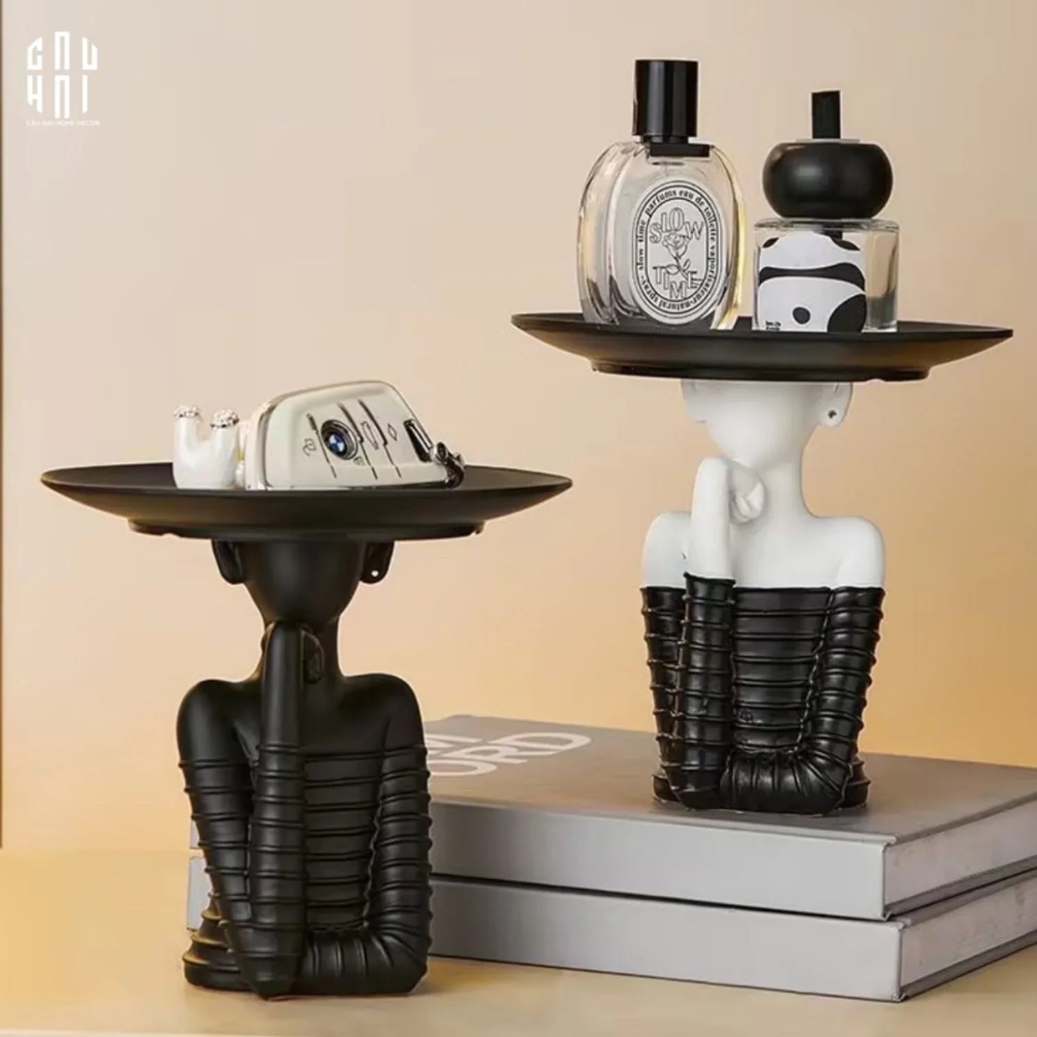 TƯỢNG CÔ GÁI BLACK WIDOW-CẬU HAI HOME DECOR