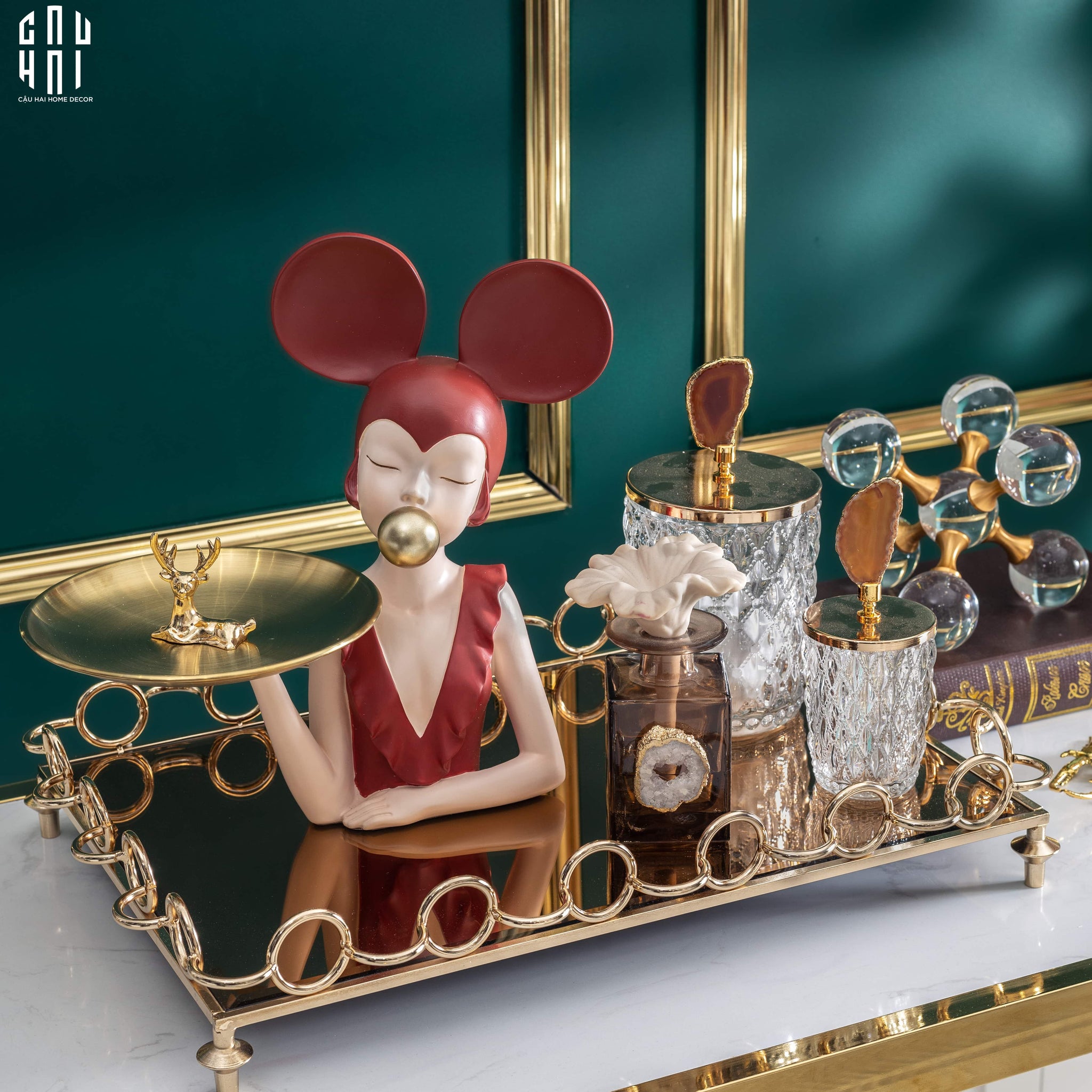 TƯỢNG CÔ GÁI BOSS SCARLET SS22-CẬU HAI HOME DECOR