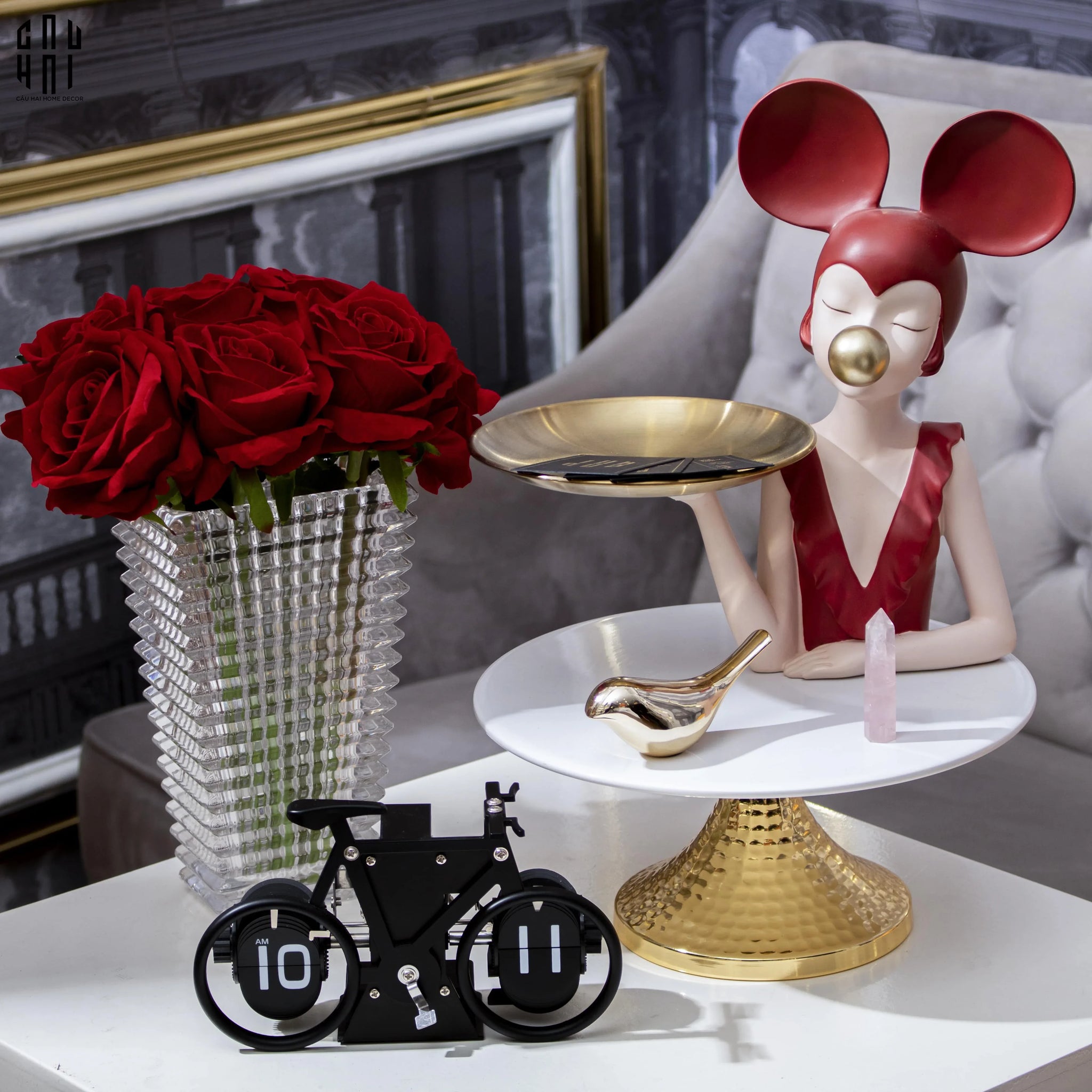 Tượng Cô Gái Boss Scarlet Ss22-TƯỢNG TRANG TRÍ-CẬU HAI HOME DECOR