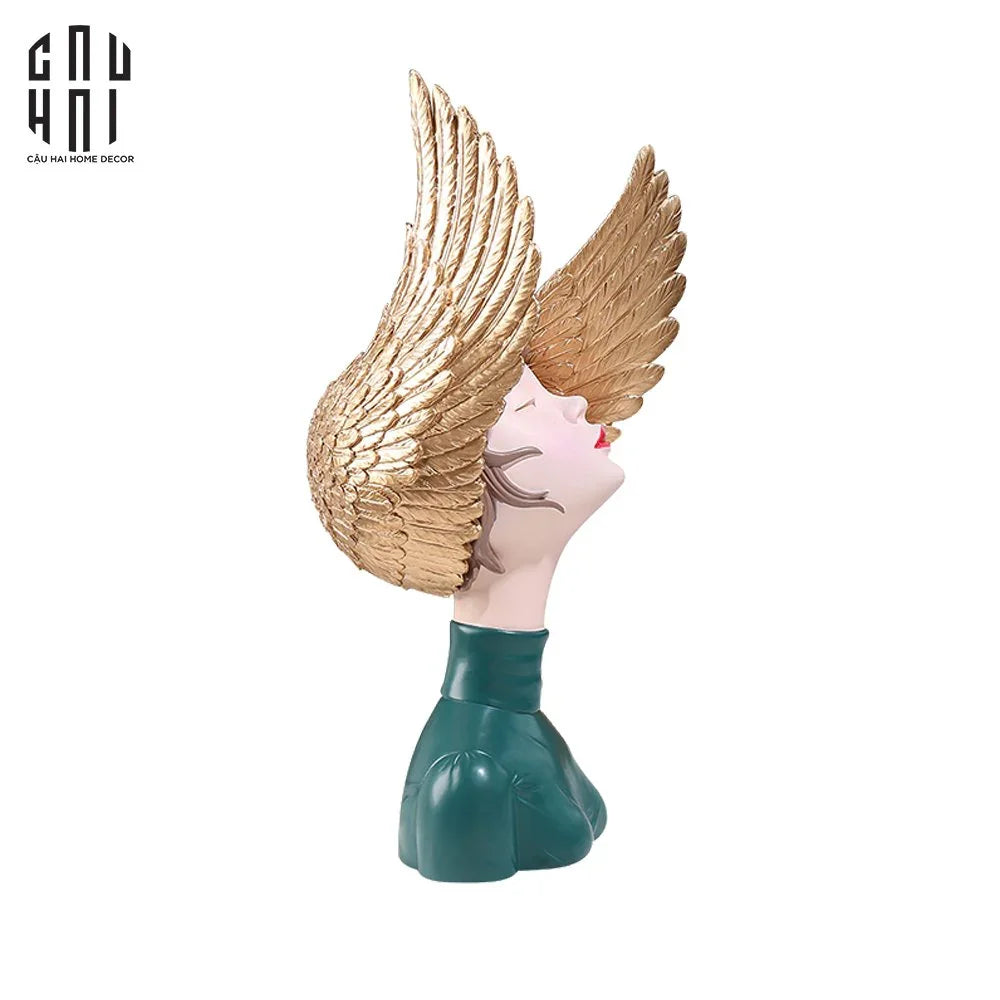 Tượng Cô Gái Jr Angelina H28-CẬU HAI HOME DECOR