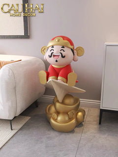 Tượng Đại Thần Tài - Tài Lộc Hanh Thông 80 x 42 x 46-CẬU HAI HOME DECOR