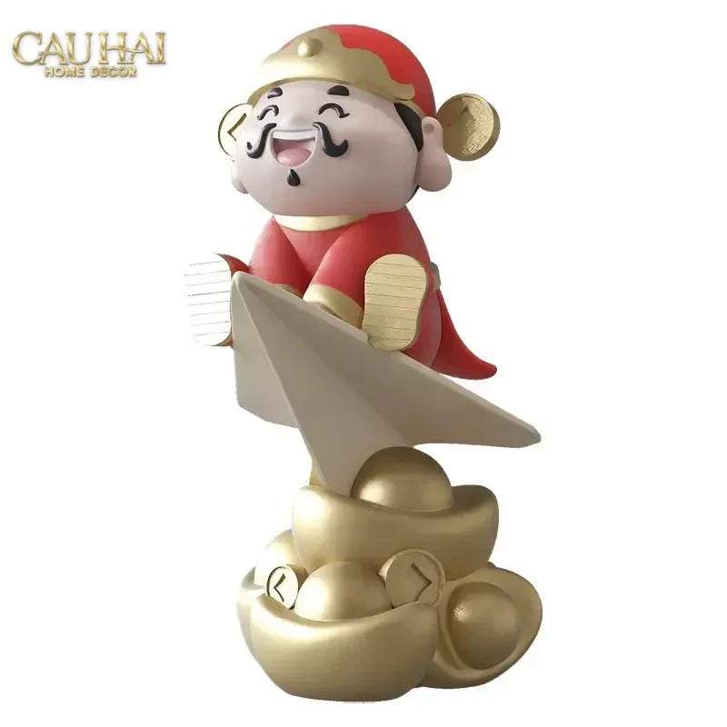 Tượng Đại Thần Tài - Tài Lộc Hanh Thông 80 x 42 x 46-TƯỢNG TRANG TRÍ-CẬU HAI HOME DECOR