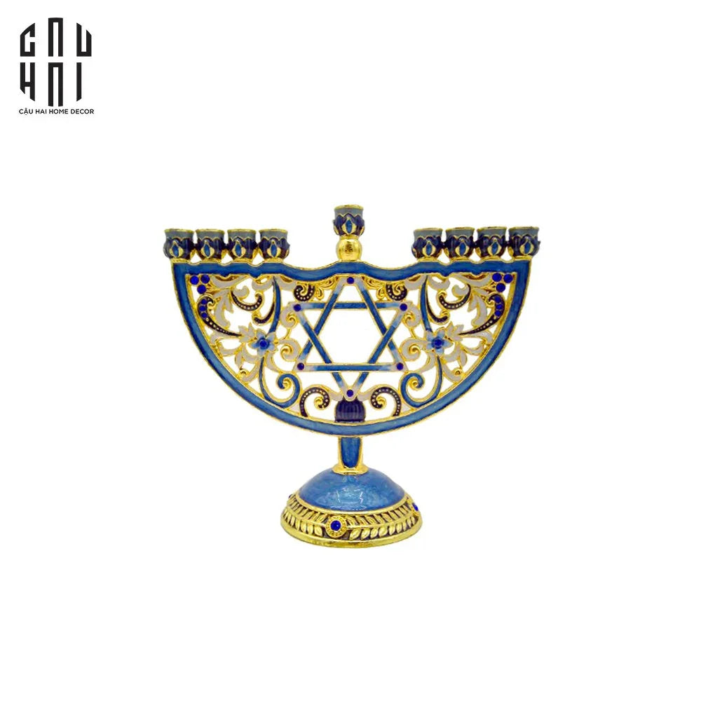 Tượng Đế Nến Babylon Byzantines Golden Era Ancient Decor Object 16.5x20-CẬU HAI HOME DECOR