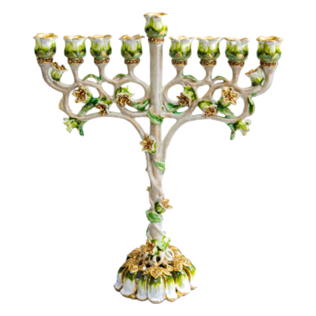 Tượng Đế Nến Hoa Hồng Sacra Rosa Byzantines Babylon Golden Era - CẬU HAI HOME DECOR