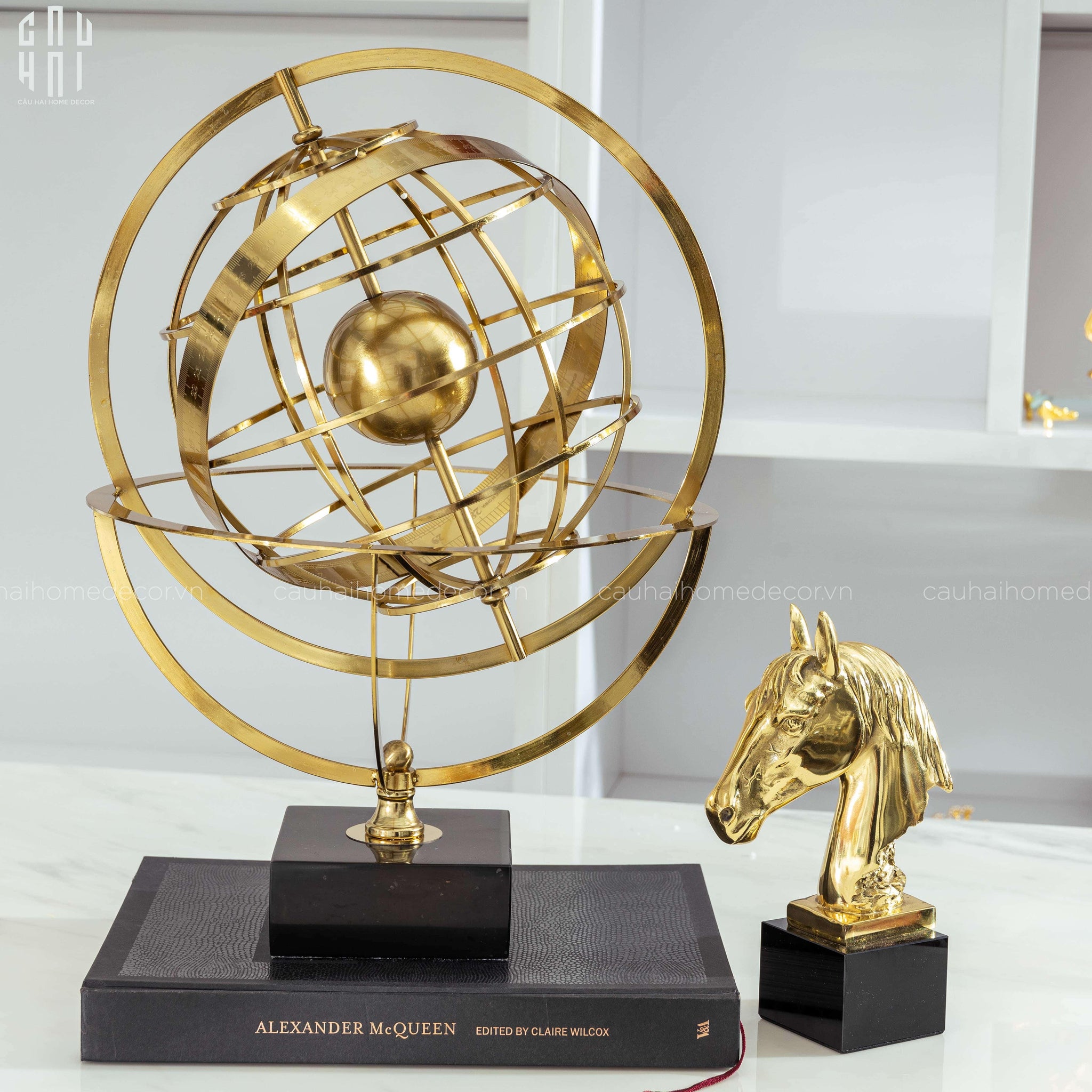 TƯỢNG ĐỊA CẦU IRON UNIVERSE-CẬU HAI HOME DECOR