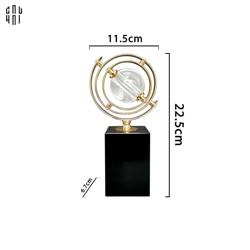 Tượng Địa Cầu Mini Denzo - Tượng Trang Trí Denzo Fw25-CẬU HAI HOME DECOR