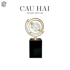 Tượng Địa Cầu Mini Denzo - Tượng Trang Trí Denzo Fw25-CẬU HAI HOME DECOR