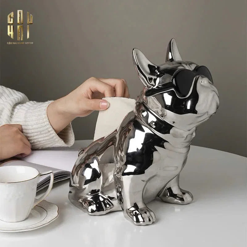 TƯỢNG ĐỰNG GIẤY PLATINUM BULL FW25-CẬU HAI HOME DECOR