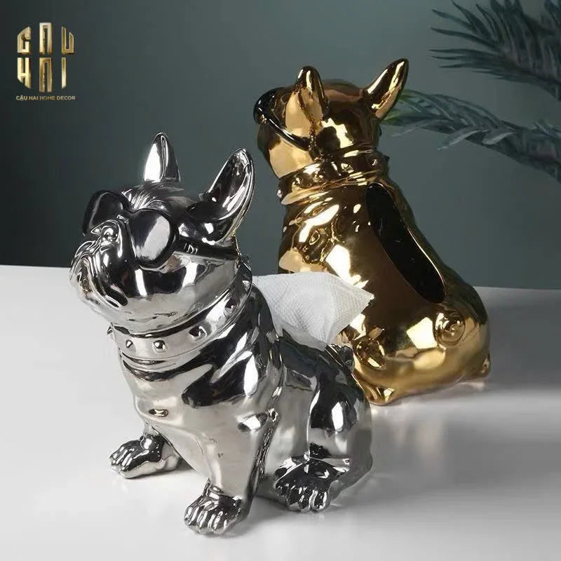 TƯỢNG ĐỰNG GIẤY PLATINUM BULL FW25-CẬU HAI HOME DECOR