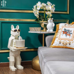 Tượng Đựng Giấy White Bull-CẬU HAI HOME DECOR