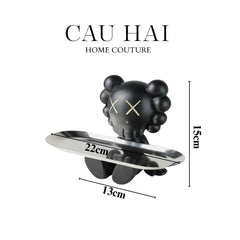 Tượng Figurine Sitting Black Kaw Fw25-CẬU HAI HOME DECOR