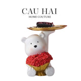Tượng Figurine Teddy Of Love-TƯỢNG TRANG TRÍ-CẬU HAI HOME DECOR