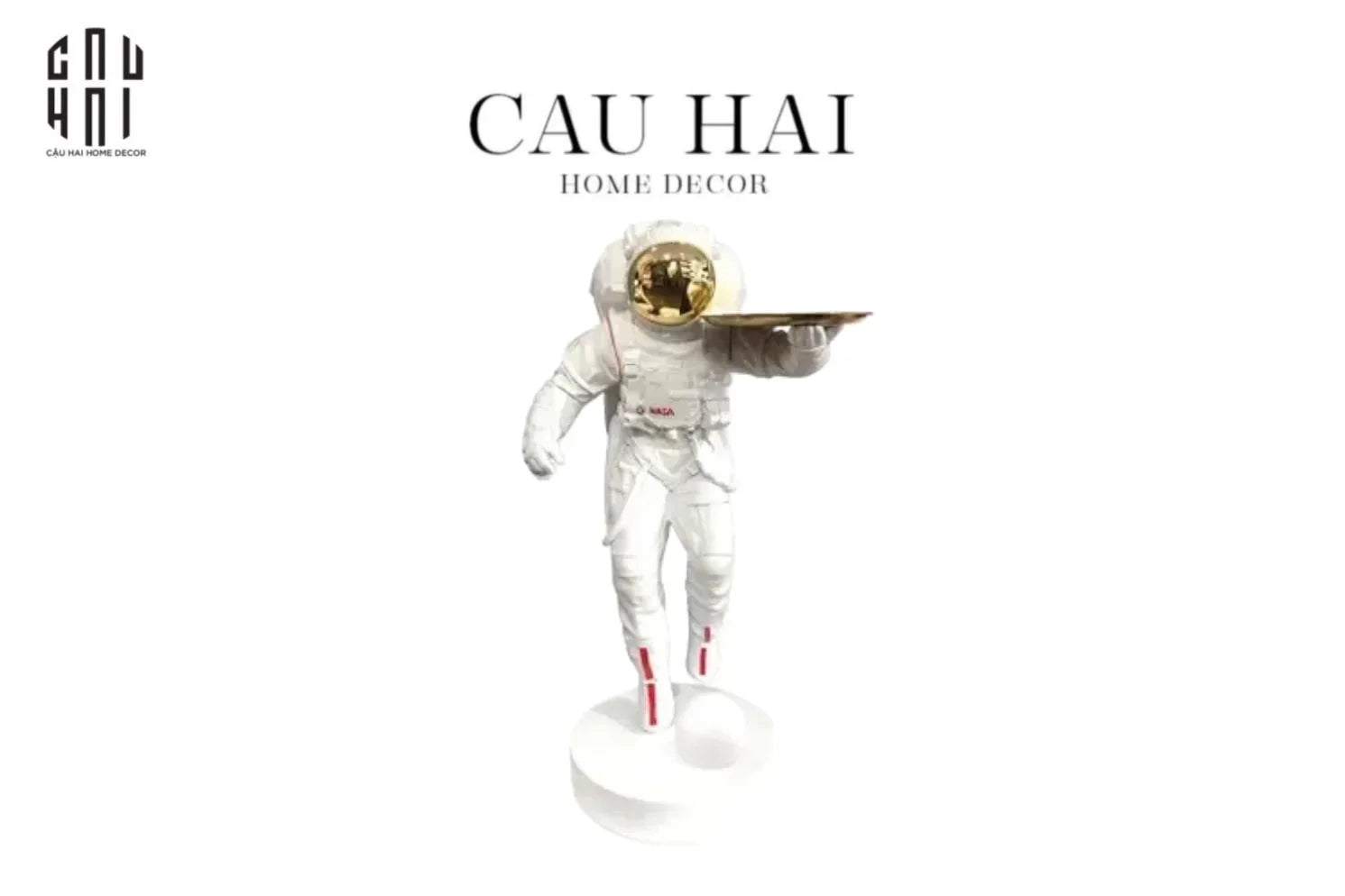 Tượng Figurine Xtreme Astronaut – White Ss25-CẬU HAI HOME DECOR
