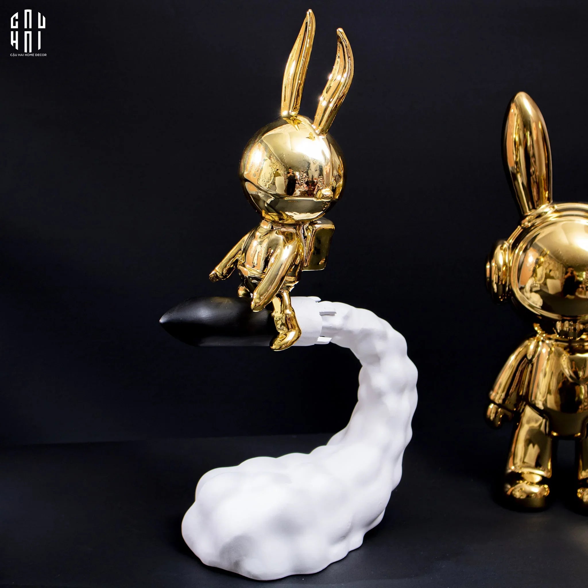 TƯỢNG FLYING ROCKET BUNNY-CẬU HAI HOME DECOR