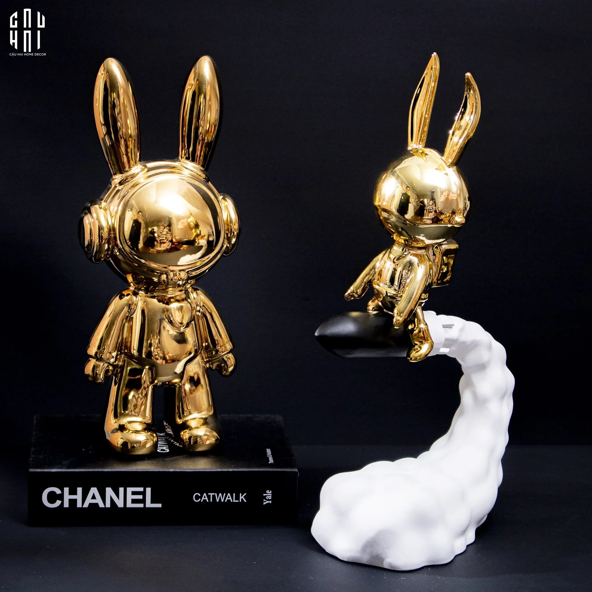 TƯỢNG FLYING ROCKET BUNNY-CẬU HAI HOME DECOR