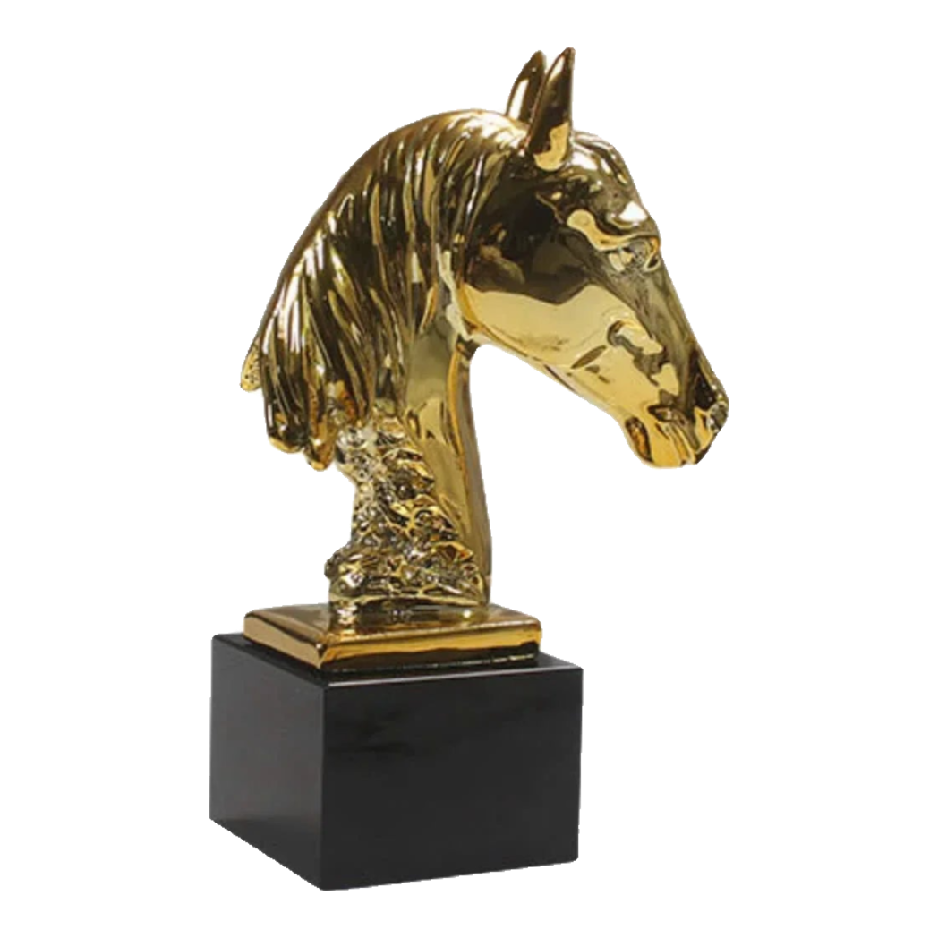 Tượng Gilded Cheval - Black Marble Fw25
