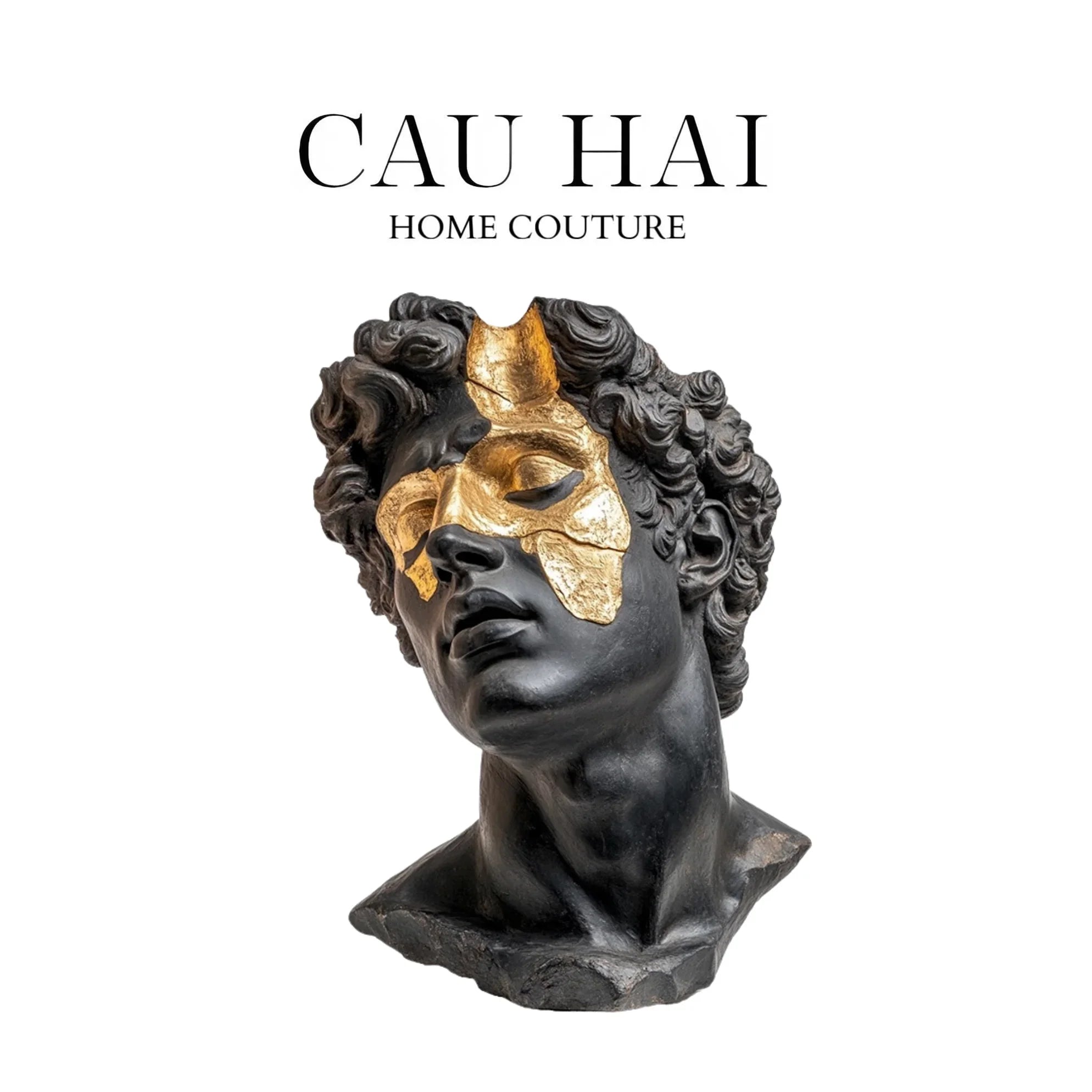 TƯỢNG GILDED OBSIDIAN MASQUE FW25-CẬU HAI HOME DECOR