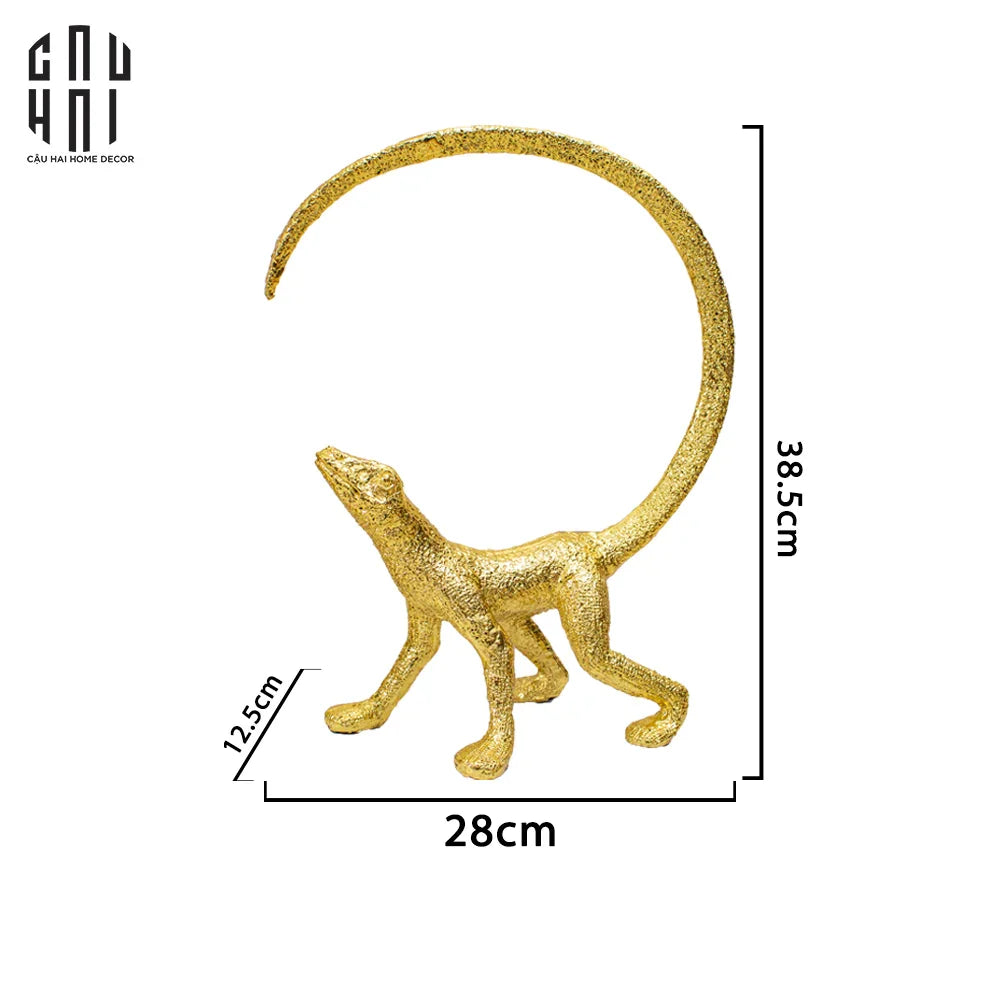 TƯỢNG GOLDEN LIZARD FW25-CẬU HAI HOME DECOR