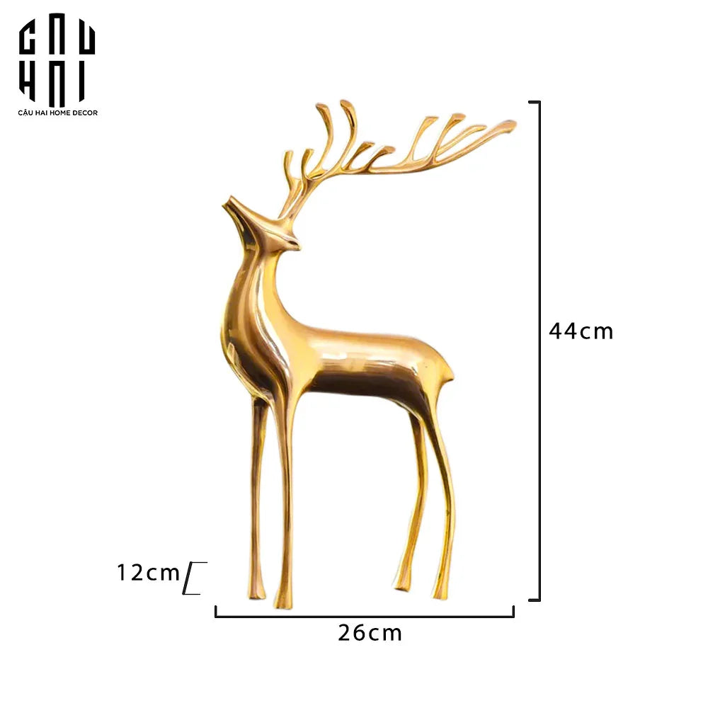 TƯỢNG HƯƠU GOLDEN GODDESS ELK-CẬU HAI HOME DECOR