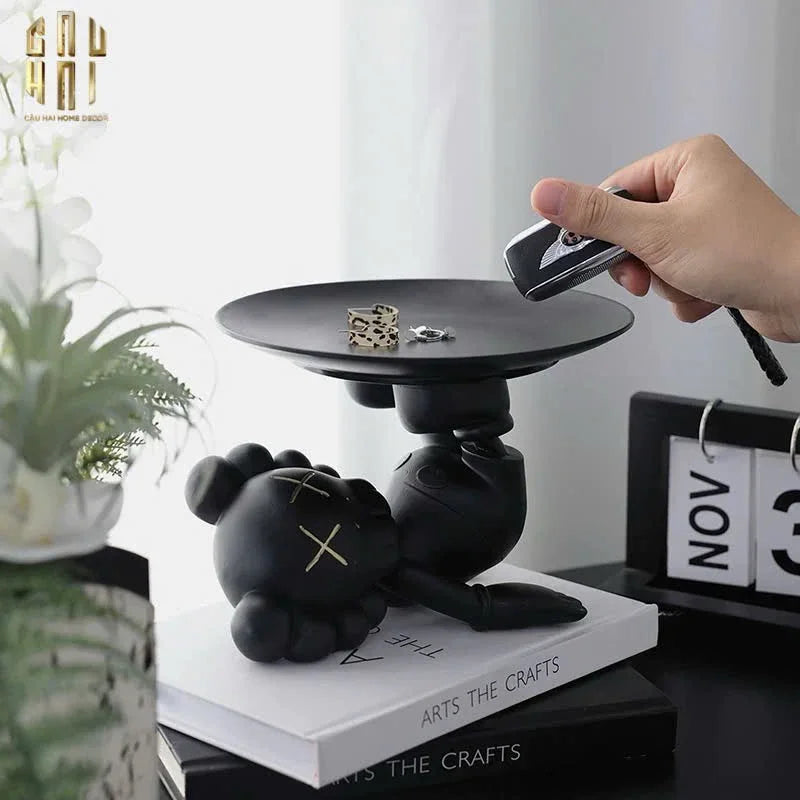 TƯỢNG JOYFUL BLACK KAW-CẬU HAI HOME DECOR